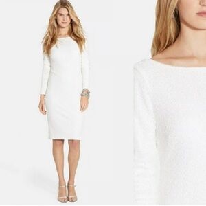 Lauren Ralph Lauren White Long Sleeve Dress